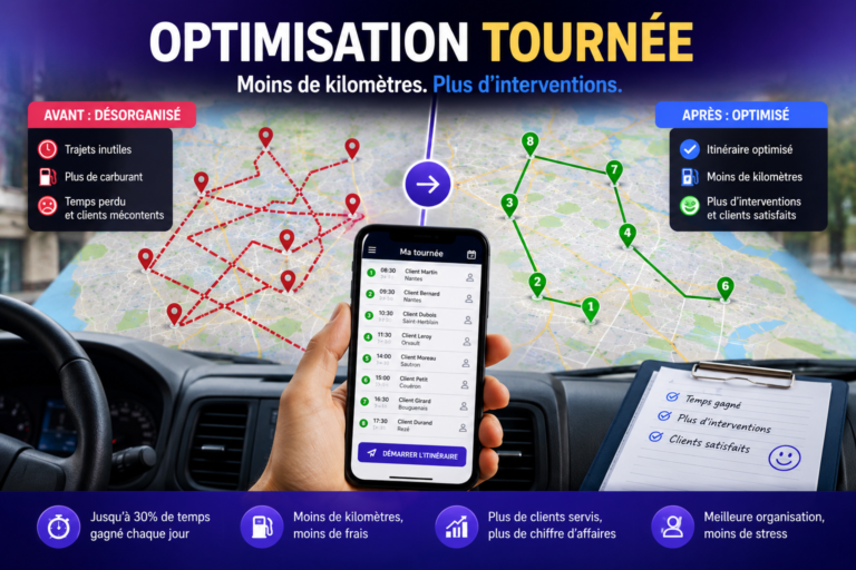 Optimisation tournée pour un professionnel en déplacement chez ses clients