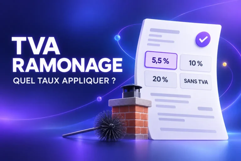 TVA ramonage avec les taux de 5,5 %, 10 %, 20 % et la franchise en base