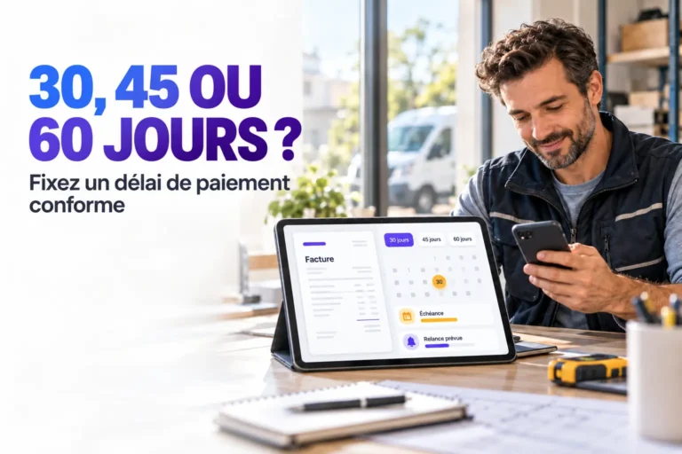 Délai de paiement d’une facture avec échéances à 30, 45 et 60 jours