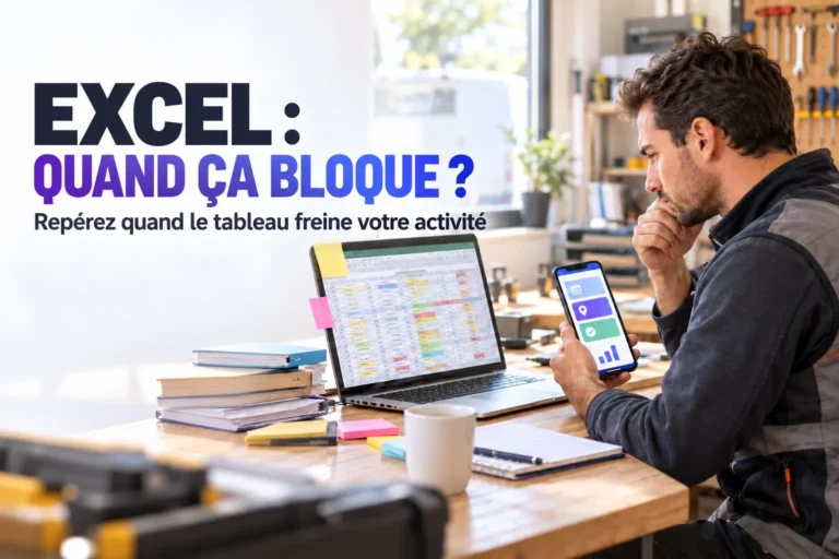 Professionnel itinérant qui hésite entre gérer son activité avec Excel et utiliser MyTour